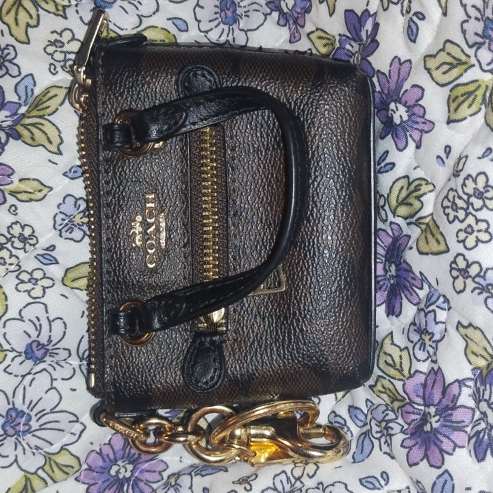 Coach Black and Brown Mini Bag